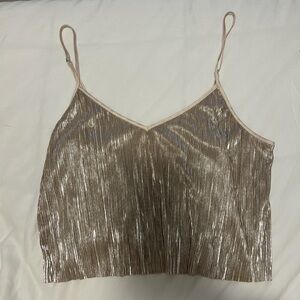 Victoria's Secret Shiny Gold Camisole